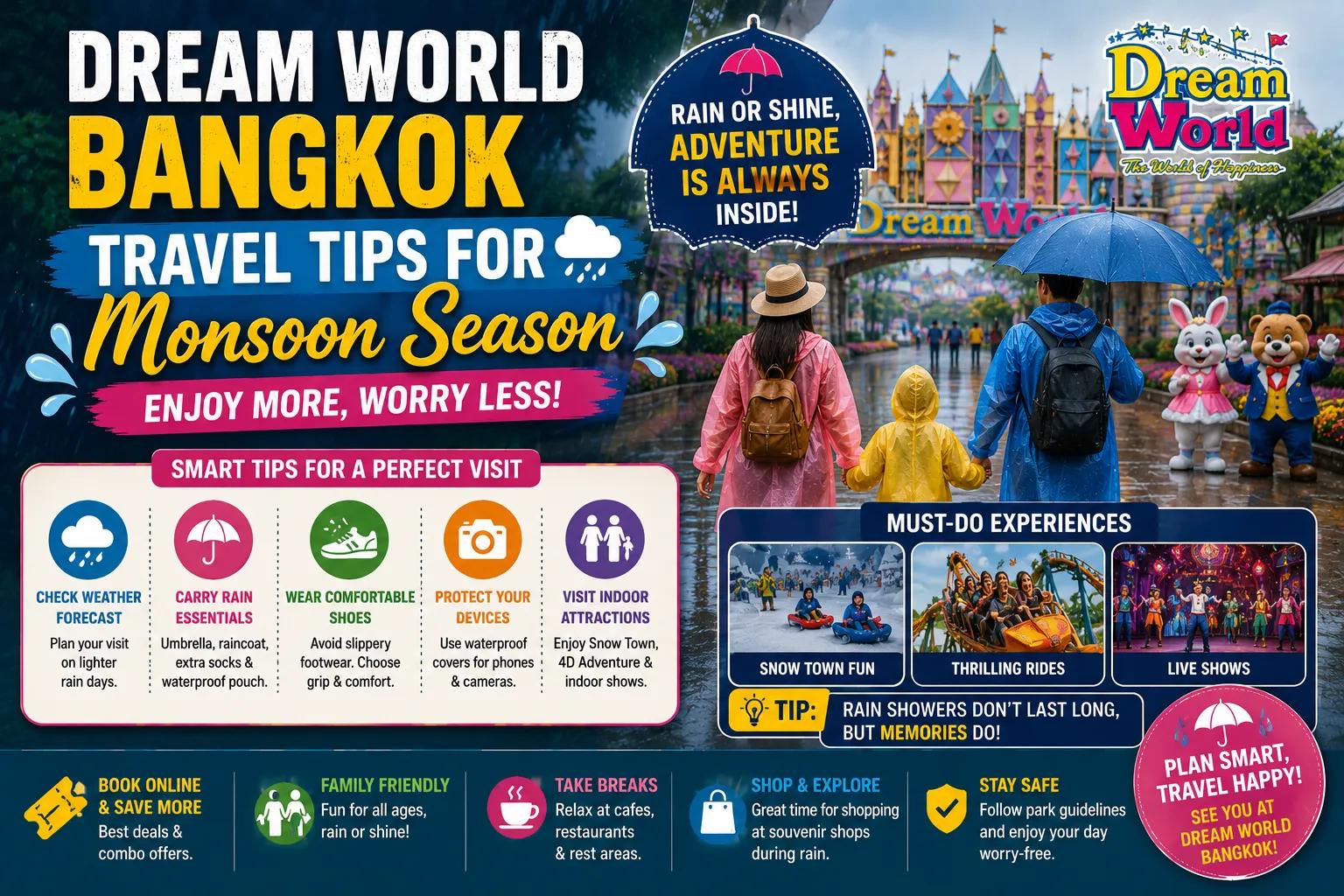 Dream World Bangkok Travel Tips for Monsoon Season